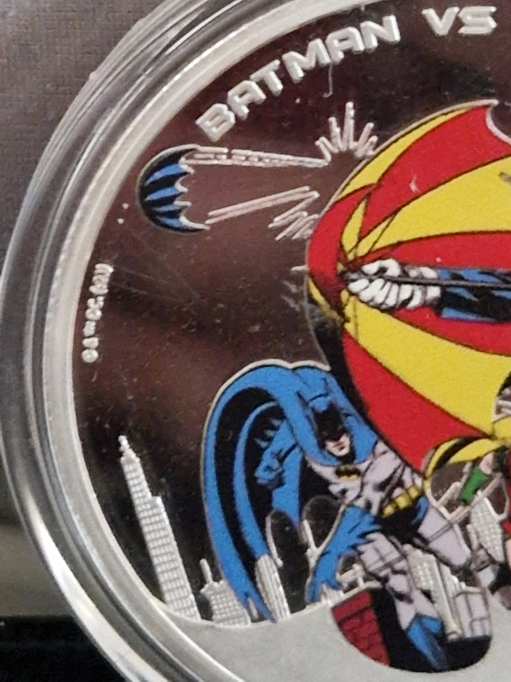 A Genuine Official Batman Vs Penguin Commemorative Coin.