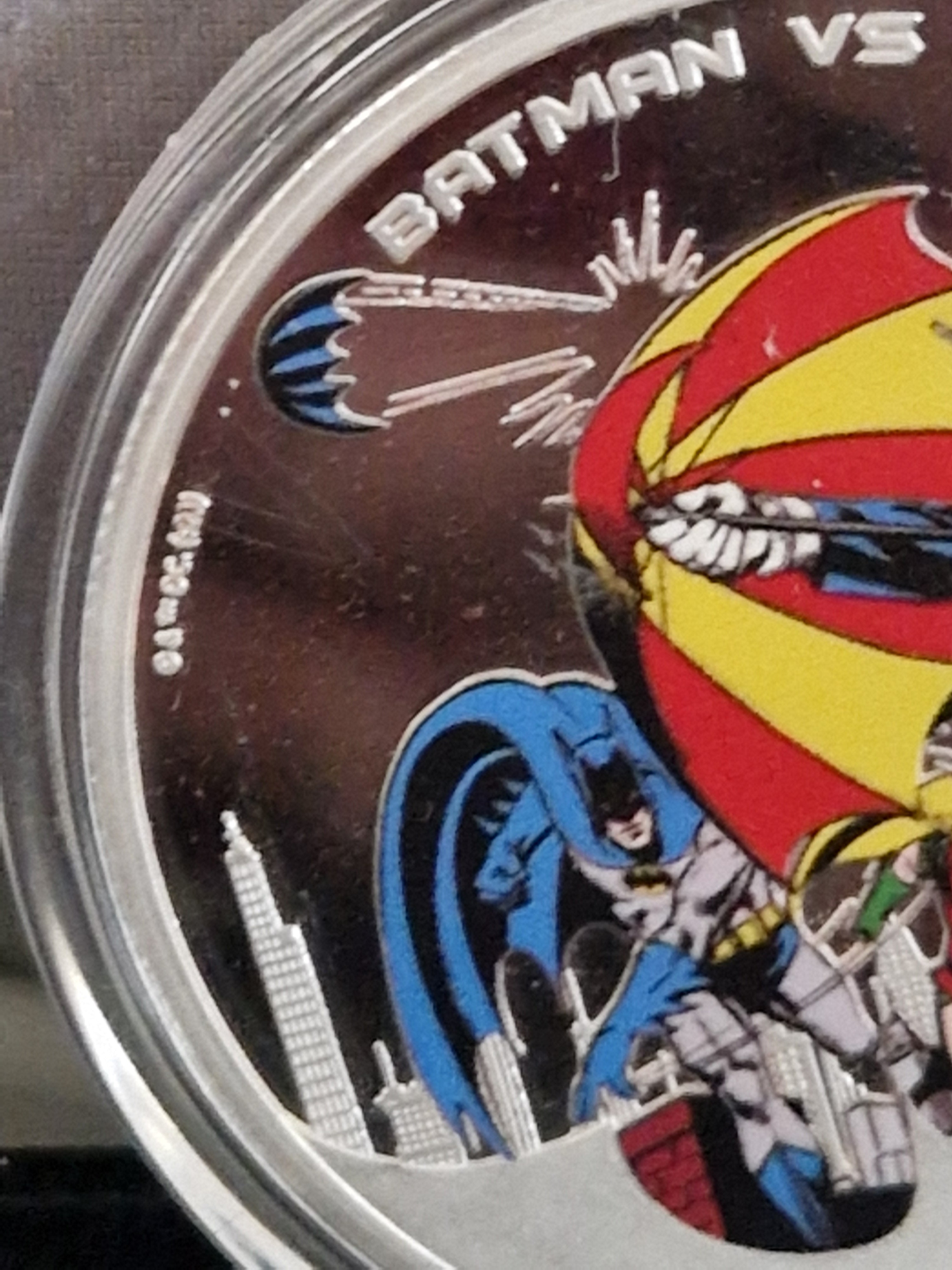 A Genuine Official Batman Vs Penguin Commemorative Coin.