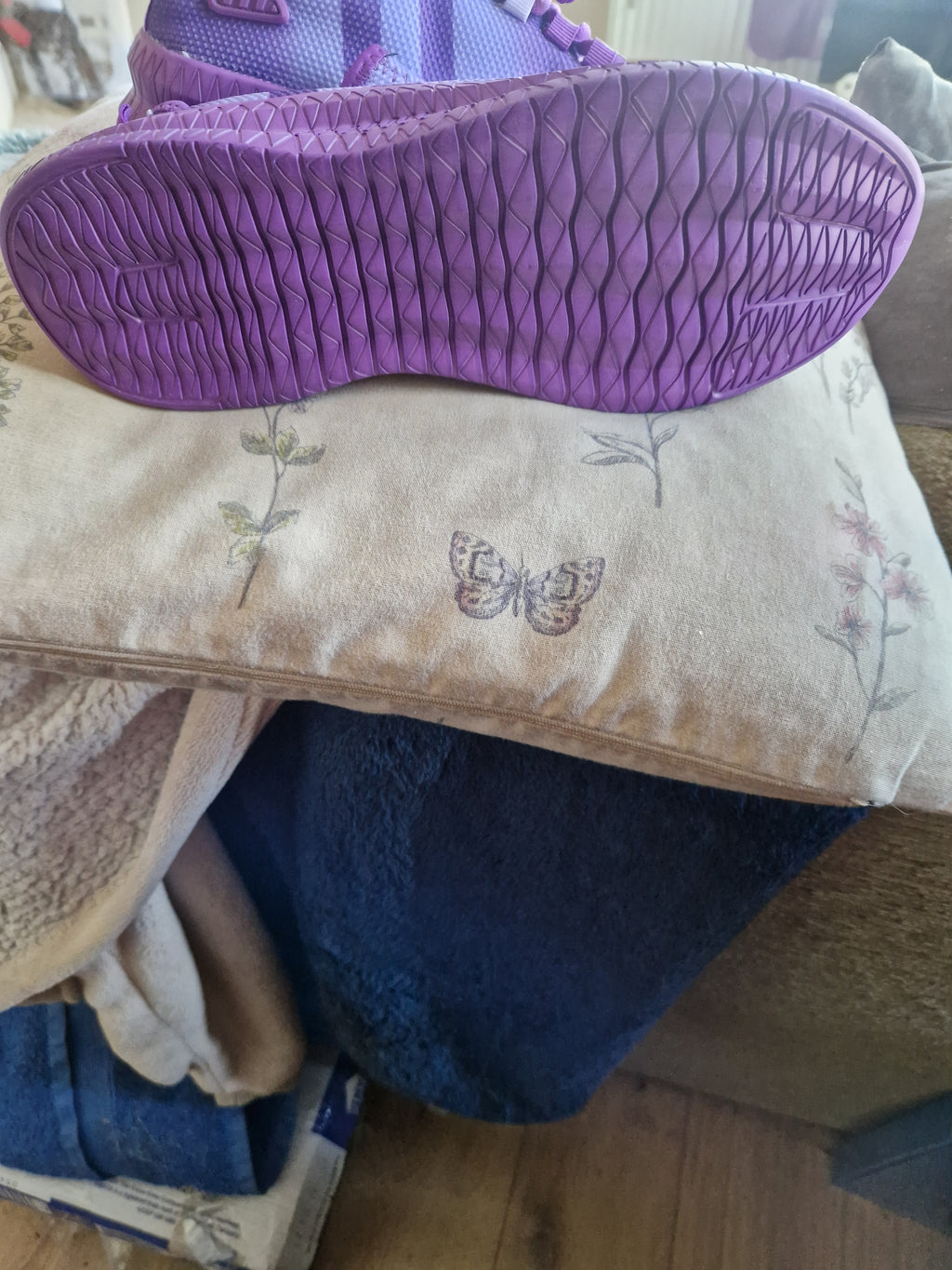 A Brandnew purple pair of size 42/ UK 7.5 Trainers.