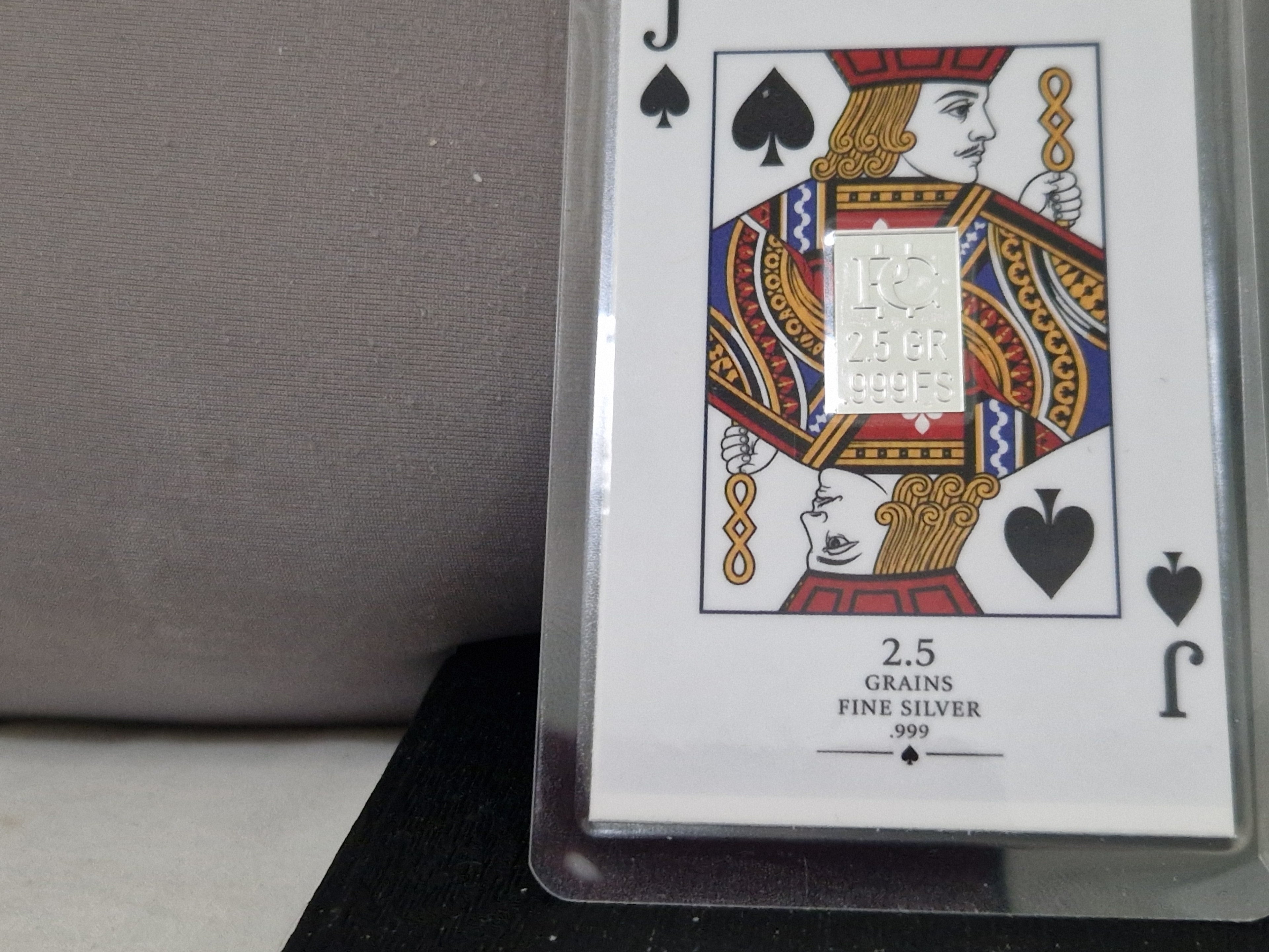 A Selection of playing Cards. With a twist. Their be silver grains, and 24ct 1/4 Grain Gold.