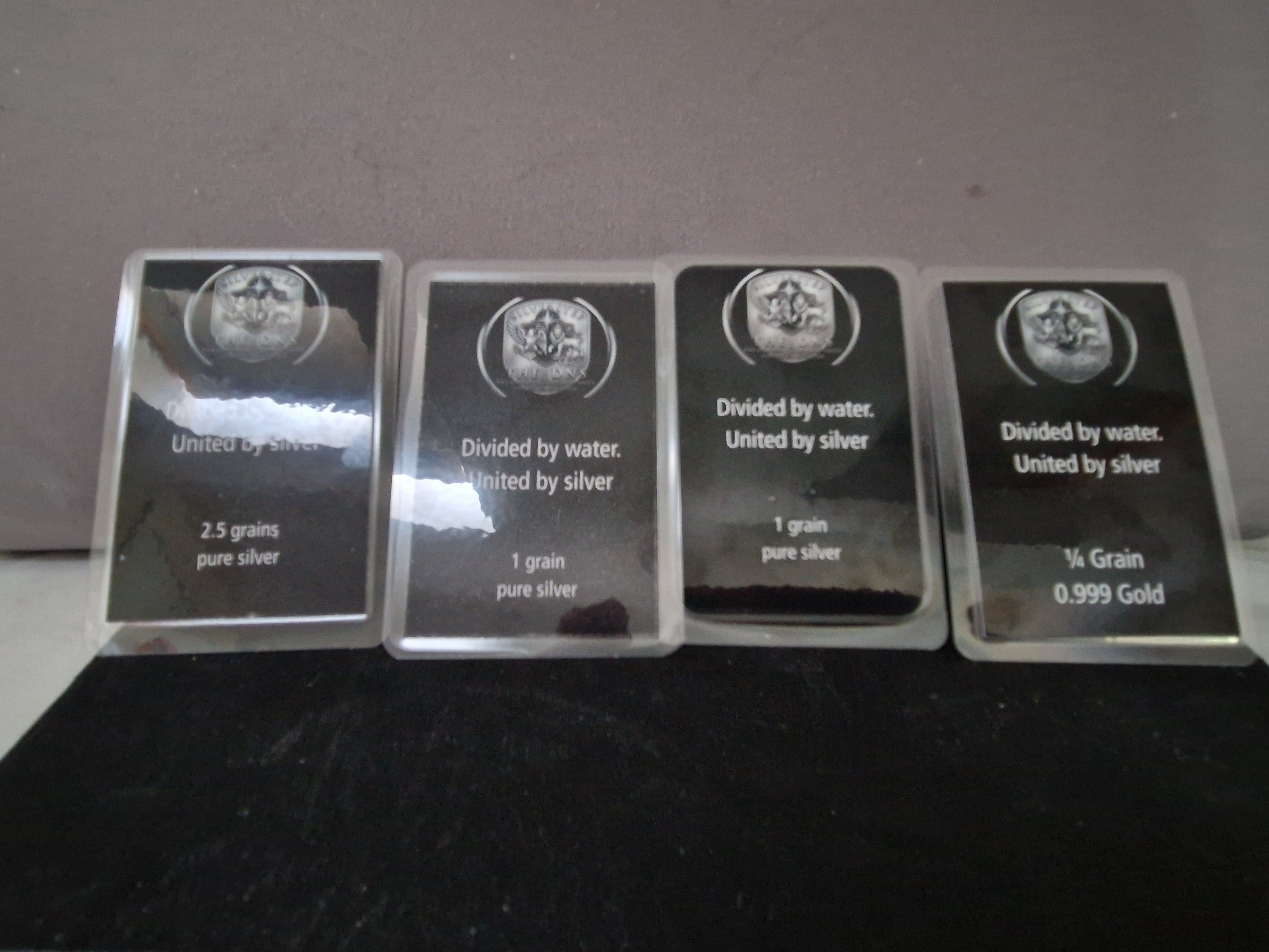 A Selection of playing Cards. With a twist. Their be silver grains, and 24ct 1/4 Grain Gold.